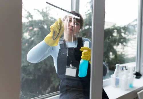 Nettoyage de vitres intérieures et extérieures à Lanmérin